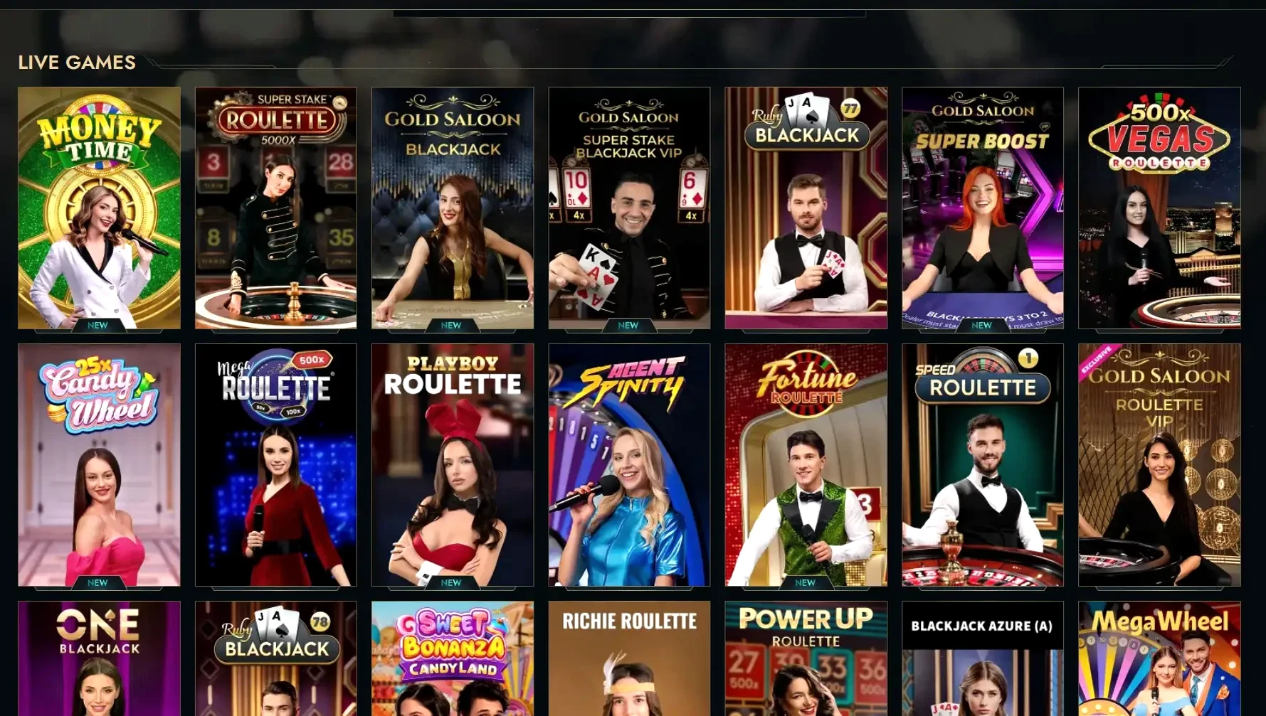 Goldex Casino Spielangebot